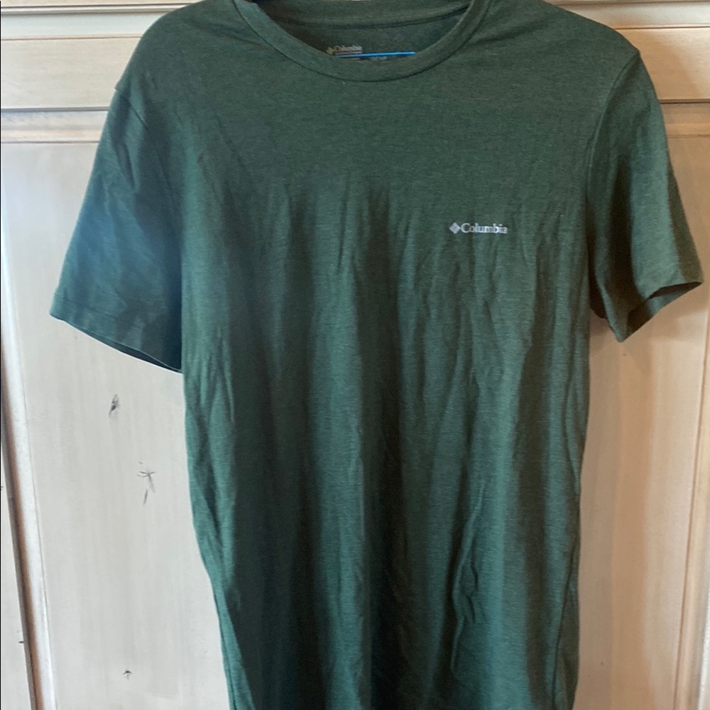 Columbia Green Crew Neck Short Sleeve Tee